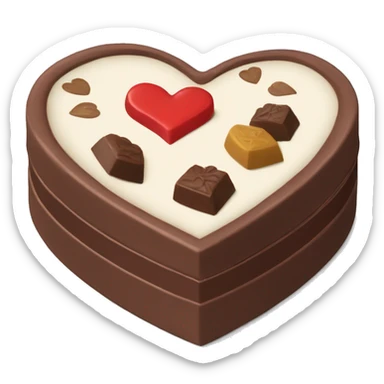 heart chocolate box sticker