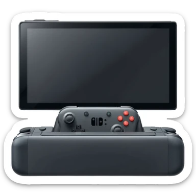 Nintendo Switch docked with TV sticker