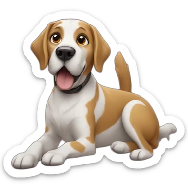 Dog directing movie sticker