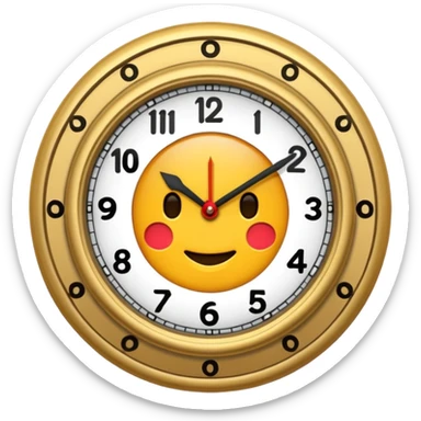 Un reloj sonando al estilo andrez garza sticker