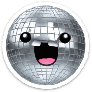 discoball-vinyl record sticker