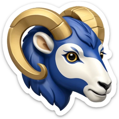 Los Angeles rams nfl logo sticker