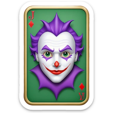 joker's calling card sticker