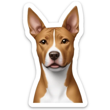  / iced coffee / / dog// basenji part pitbull sticker