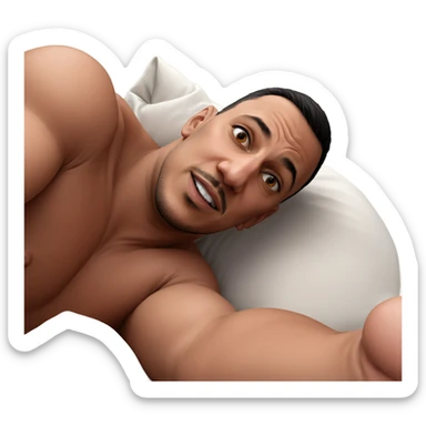 intimate portrait of a male sticker