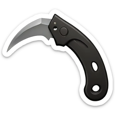 Karambit knife sticker