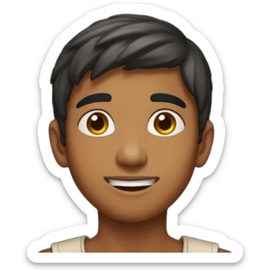 Indian boy age 18 years sticker