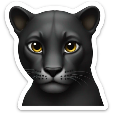 panthere noir sticker