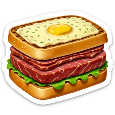 Van gogh SPAM meat painting sticker
