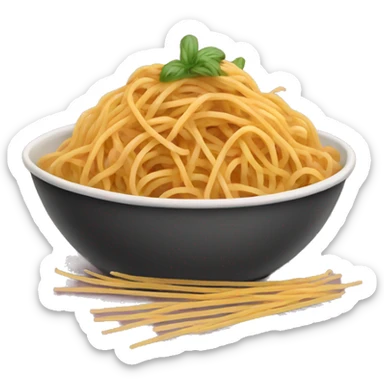 Bowl of spaghetti sticker