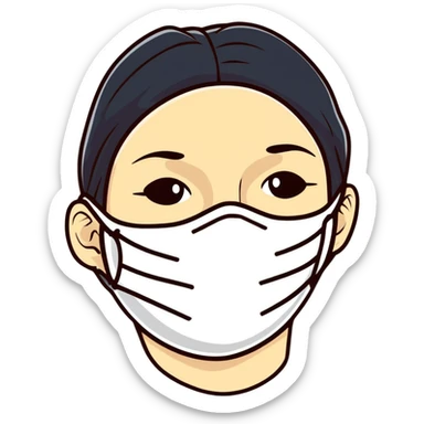 sheet face mask with serum sticker