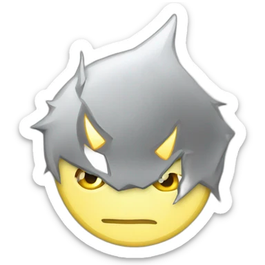 lightning black sticker