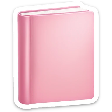 cute light pink book  sticker