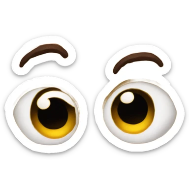 Cinnamon roll with a sad face and tears sticker