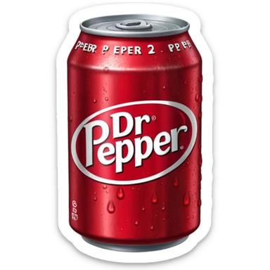 Dr pepper can icon sticker