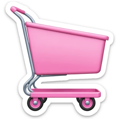 Pink cart. sticker