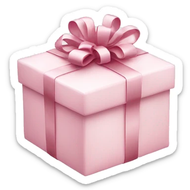 Light pink Christmas gifts under a white Christmas tree  sticker