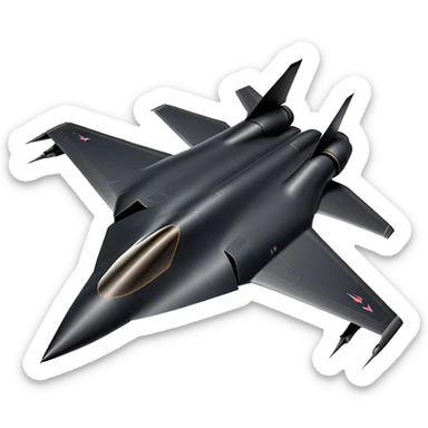 SR-71 Blackbird - Lockheed Martin (Stealth Grey) A sleek, high-speed reconnaissance aircraft with an elongated, needle-like fuselage and a smooth, aerodynamic design. The body is finished in a deep, matte jet-black with subtle panel lines and heat-resistant detailing. Its twin engines are seamlessly integrated into the structure, with sharp, swept-back wings that emphasize speed and stealth. The cockpit canopy is tinted, adding to its mysterious, high-tech aesthetic, while the overall silhouette exudes an aura of unmatched velocity and secrecy. sticker