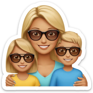 Nany with kids sticker