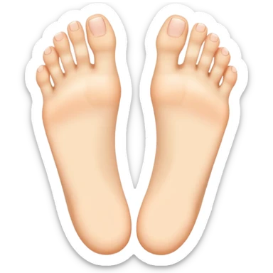 Feet flipping off sticker