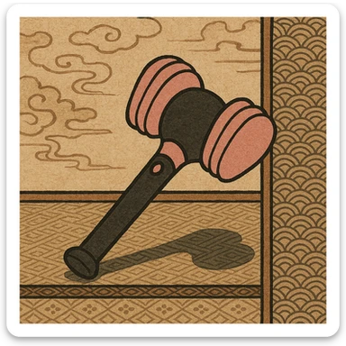 BLACKPINK-inspired object, black and pink colors, traditional Japanese woodblock print look sticker