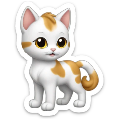 UN CHATON SUR UN CHEVAL sticker