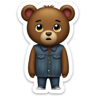 kanye west dropout bear sticker