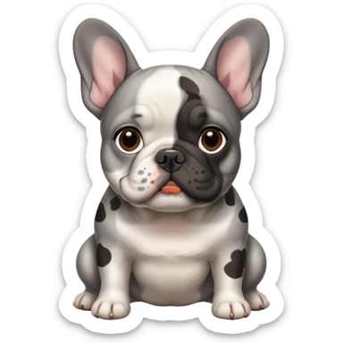 French bulldog Merle  sticker