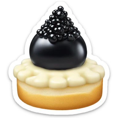 caviar with cream chesse sticker