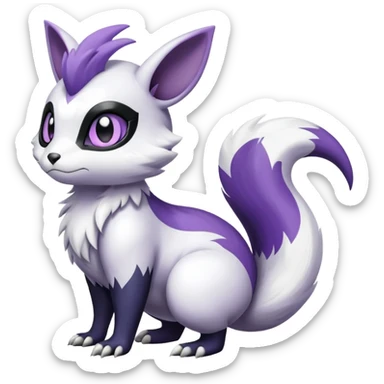 Shiny Furret-Absol-Noibat-Hybrid (Full body) sticker