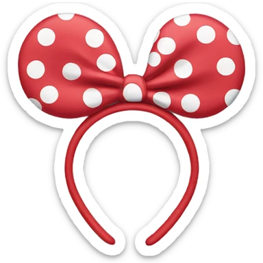 Minnie mouse ears sticker