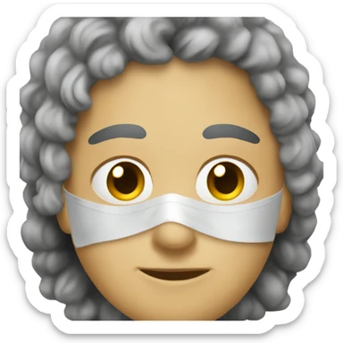 Persona con máscara sticker