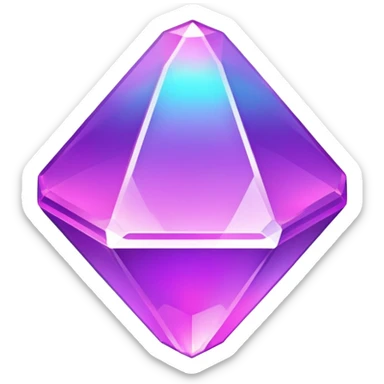 Purple vaporwave jem sticker