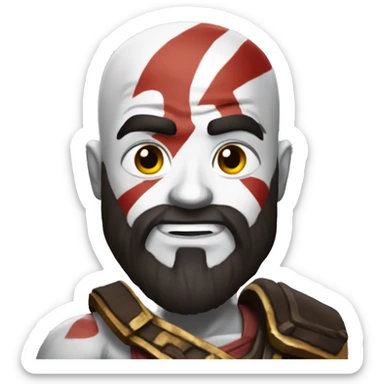 kratos god of war sticker