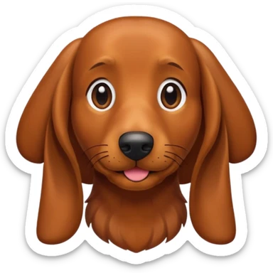 Teckel amoureux  sticker