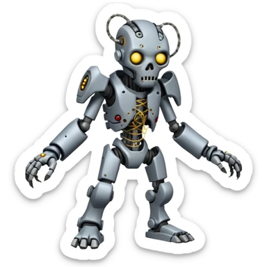 Zombie protogen-primagen-fusion-hybrid, full body sticker