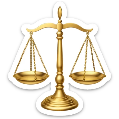 Courtroom Items, Scales of Justice – balance symbol of fairness

 sticker
