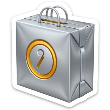 The percentage symbol on the package sticker