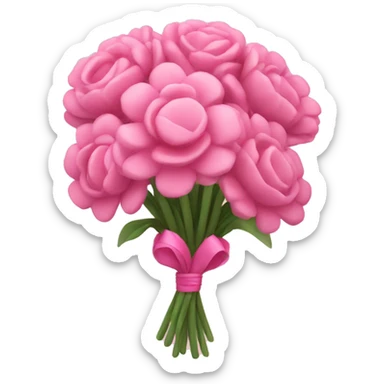 pink flower bouquet  sticker