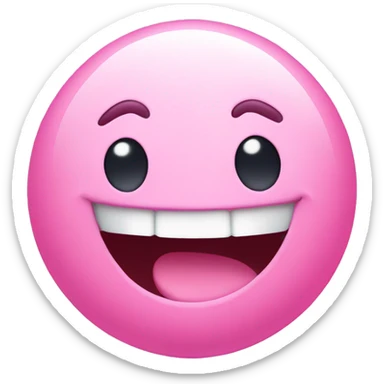 Bubble gum face smiling  sticker