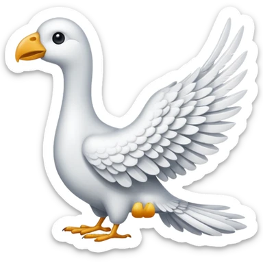 Only a wing not a bird sticker