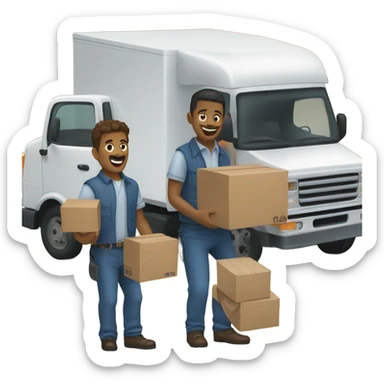 Two men and a truck  sticker