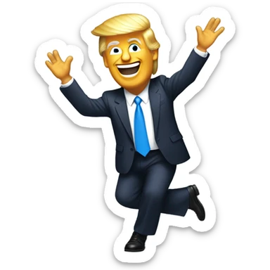 Donald Trump dancing sticker