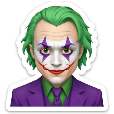heath ledger joker sticker