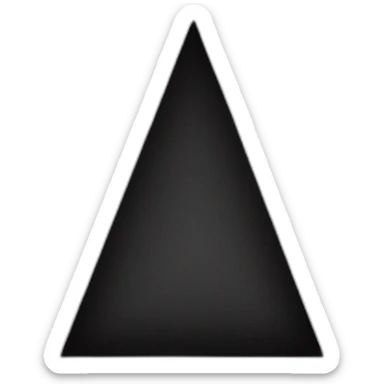 Triangle noir sticker