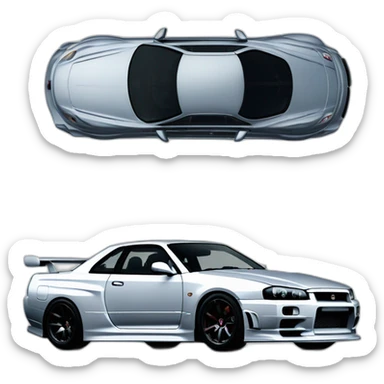 Nissan Skyline gtr r34 sticker