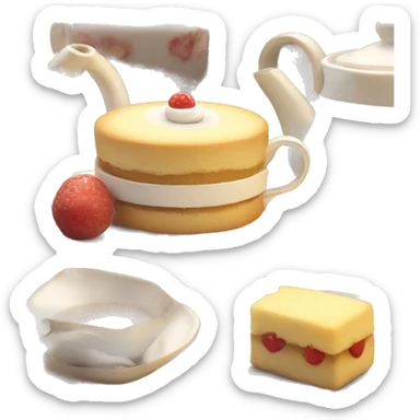 afternoon tea sun sticker