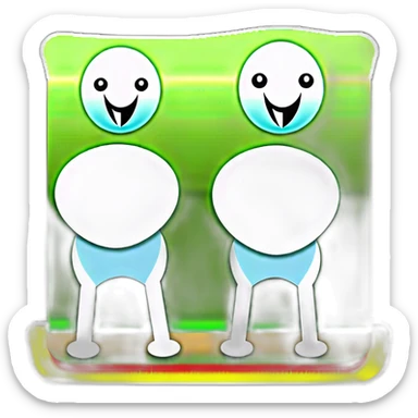 perro bichos maltés blanco sticker