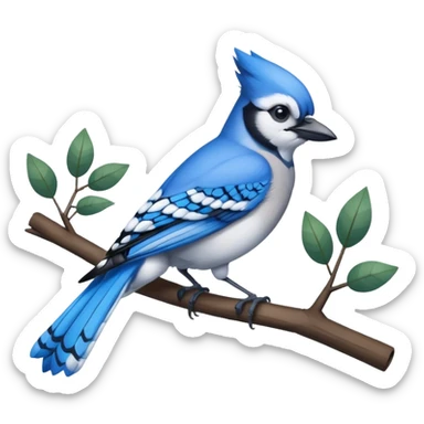 Blue Jay Bird sticker