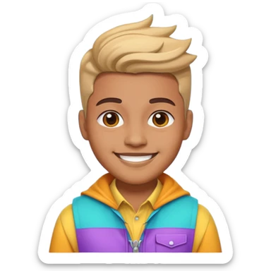 a creative clothing maker profile picture  sticker